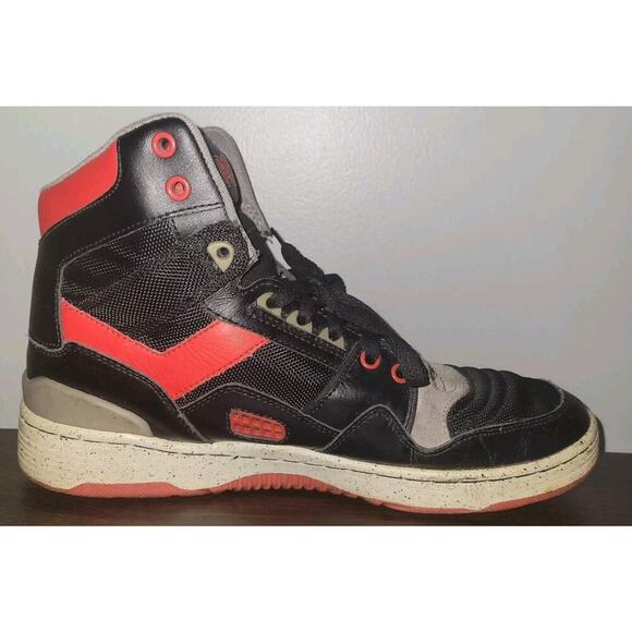 Pony M-100 Hi Black Red Men Size 12 Vintage main image 11